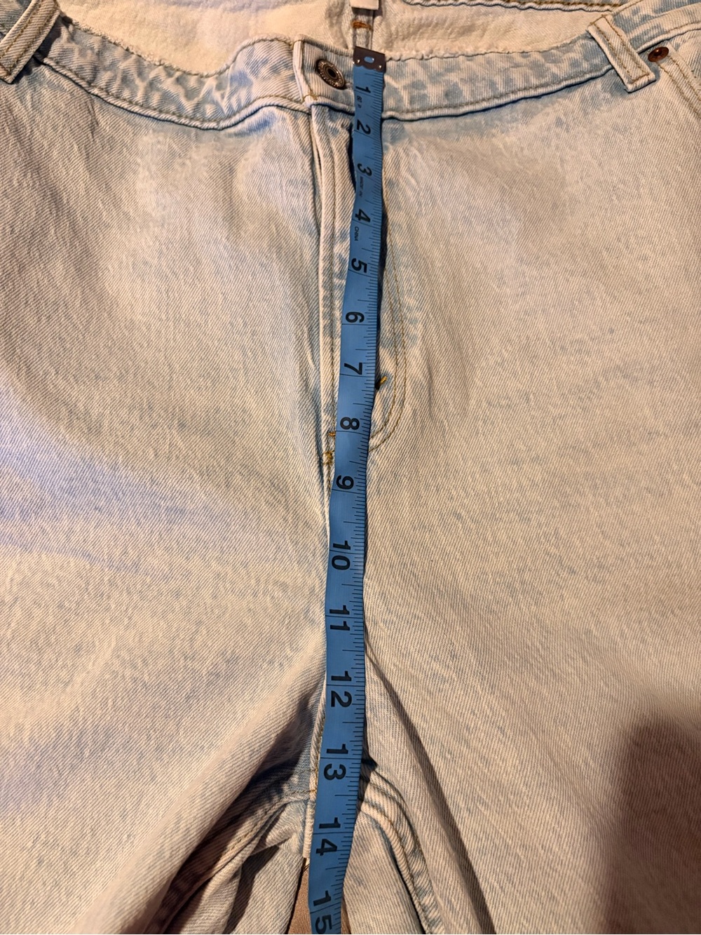 NWT 24w Tall Abercrombie & Fitch Light Blue High-Rise Straight Jeans curve love - Picture 10 of 14